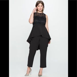 Eloquii High Low Lace Jumpsuit New With Tags - 14